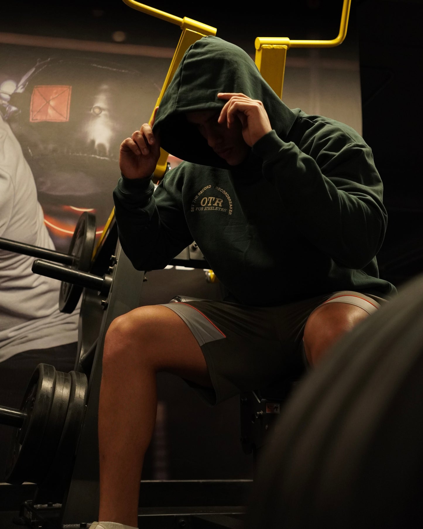DARK GREEN LIFTING CLUB HOODIE